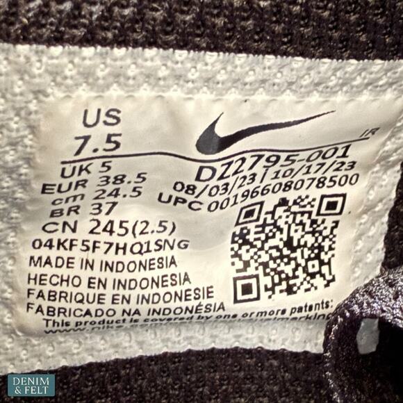 Nike Cortez Textile Black White Sneakers Women’s 7.5 Running Heritage Shoe NEW - Picture 14 of 14